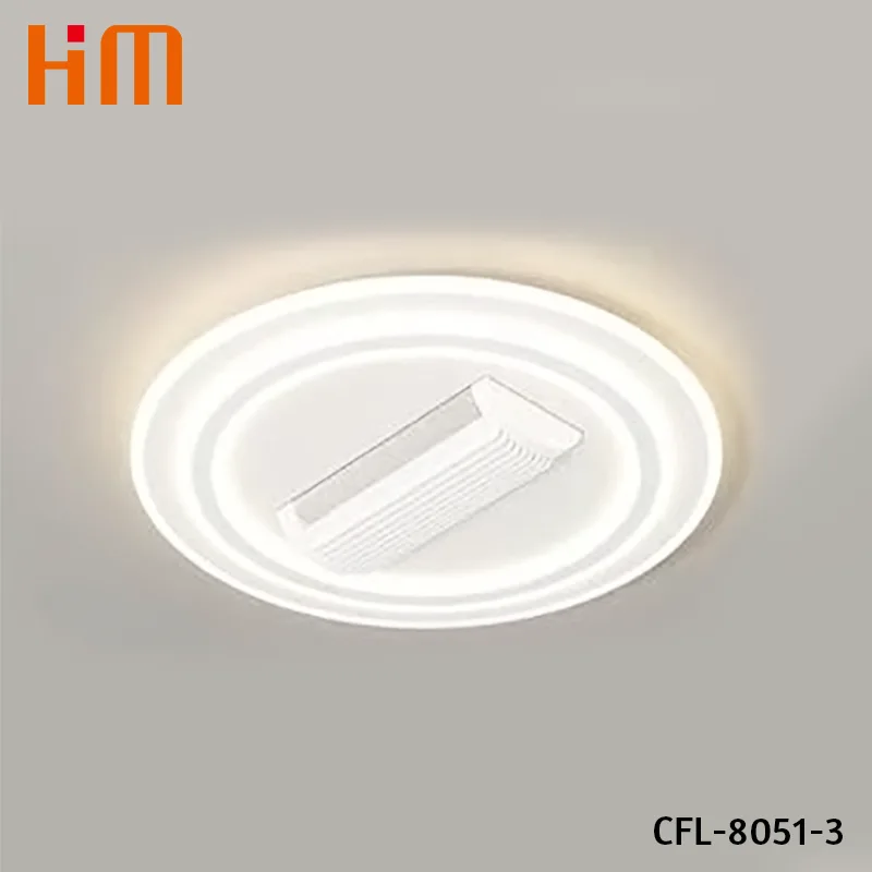 Ventilador de techo sin buque de DC con luz y control remoto
