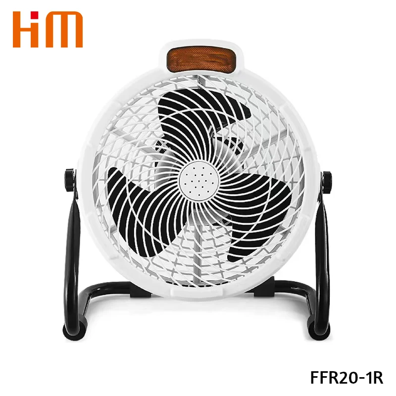 Ventilador recargable de 8 pulgadas con luz LED.